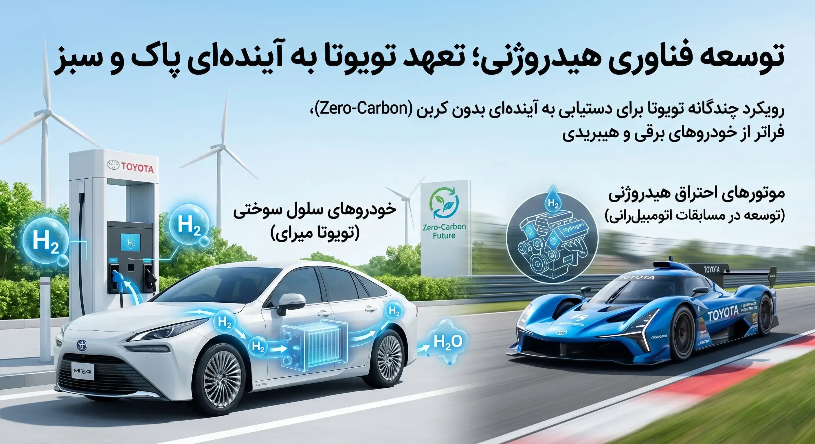 توسعه فناوری هیدروژنی؛ تعهد تویوتا به آینده‌ای پاک و سبز